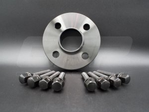 FIAT 500 Wheel Spacers - CFP - 20mm - Black - set of 2 w/ extended bolts